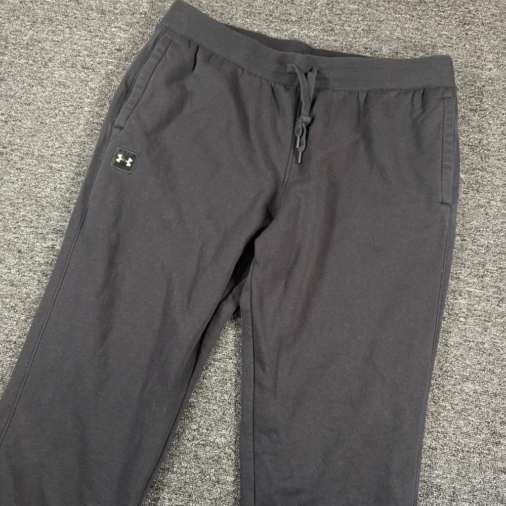 Under Armour Sweatpants Mens XXL Black ColdGear Loose Fit Fleece Joggers